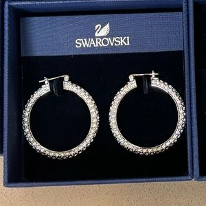 Swarovski white crystal earrings